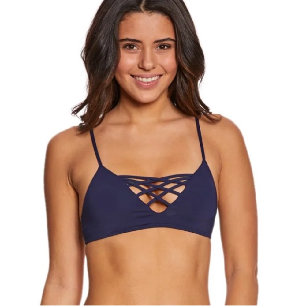 L*SPACE JAMIE BIKINI TOP Midnight Blue M